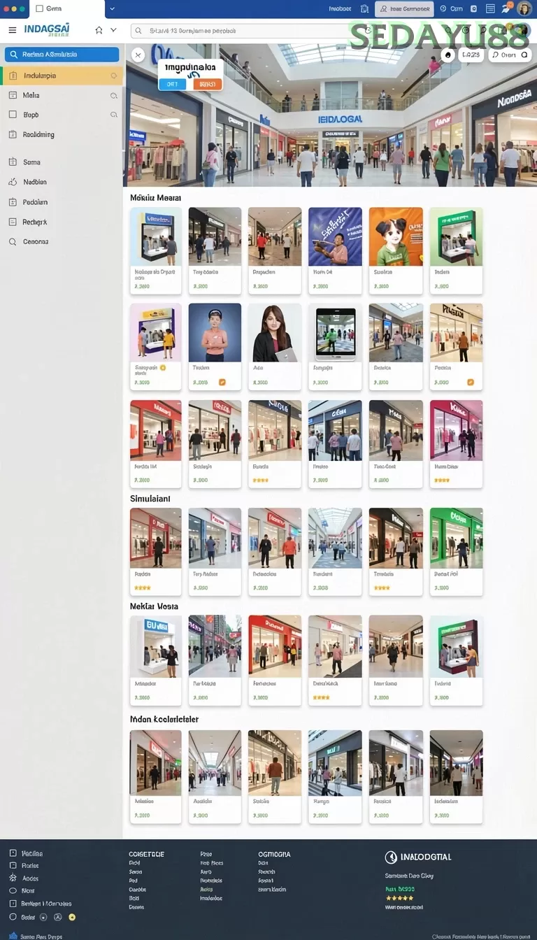 Cuplikan layar IKONTOTO — menu navigasi