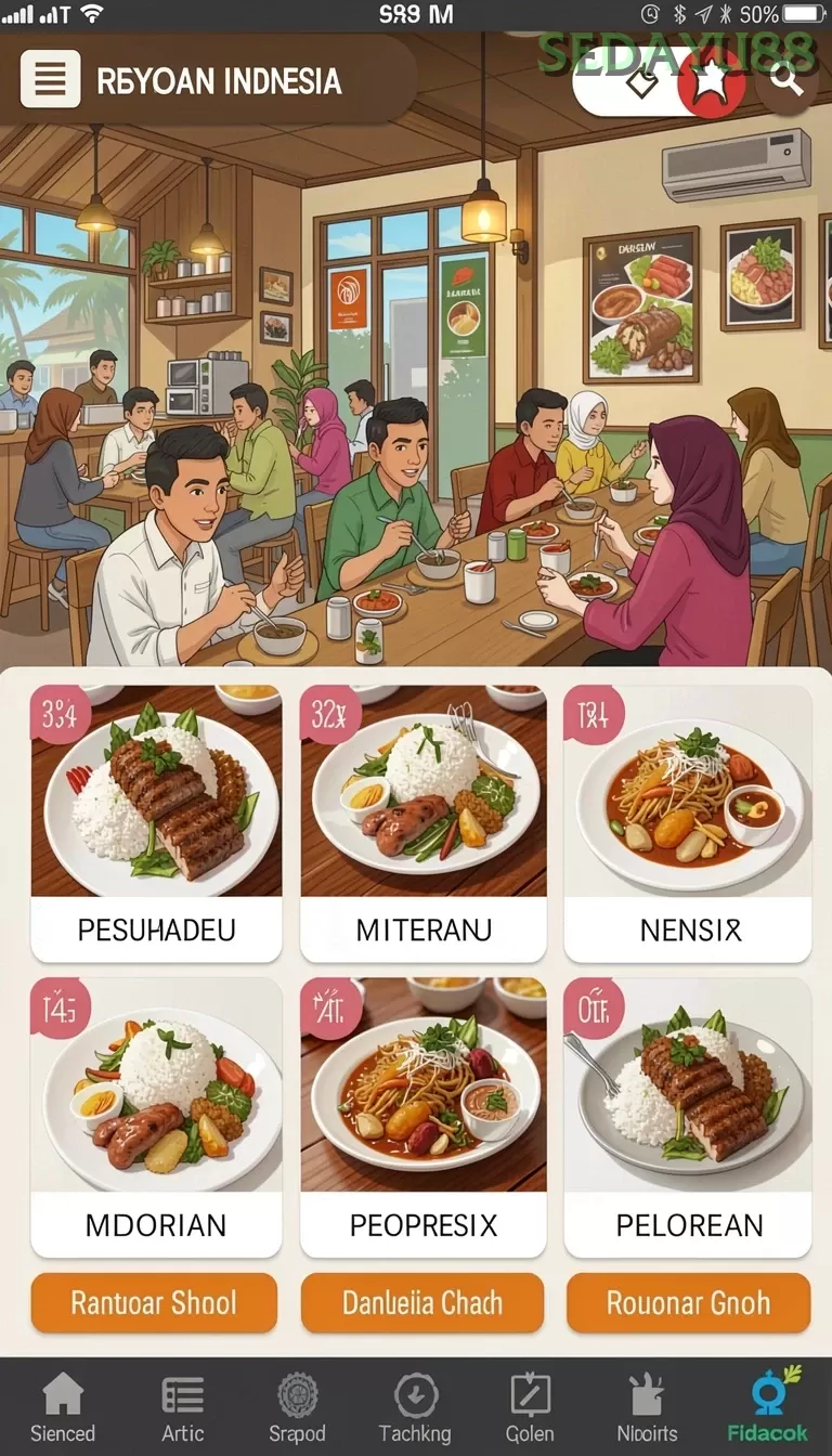 Cuplikan layar KOMBO88 — menu navigasi