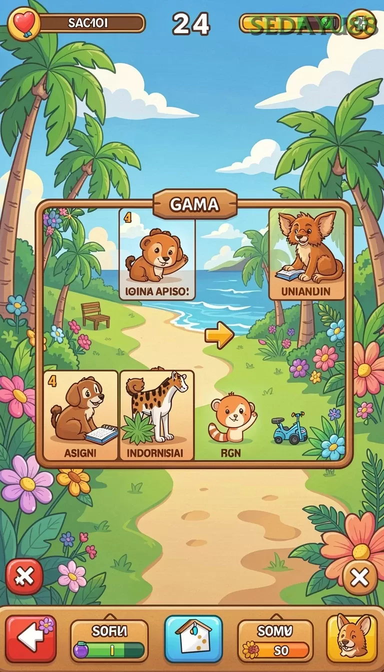Cuplikan layar MPO76 — menu navigasi