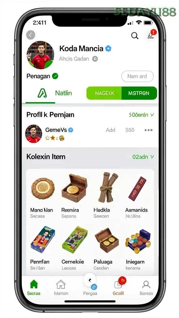 Cuplikan layar IKONTOTO — pengaturan akun